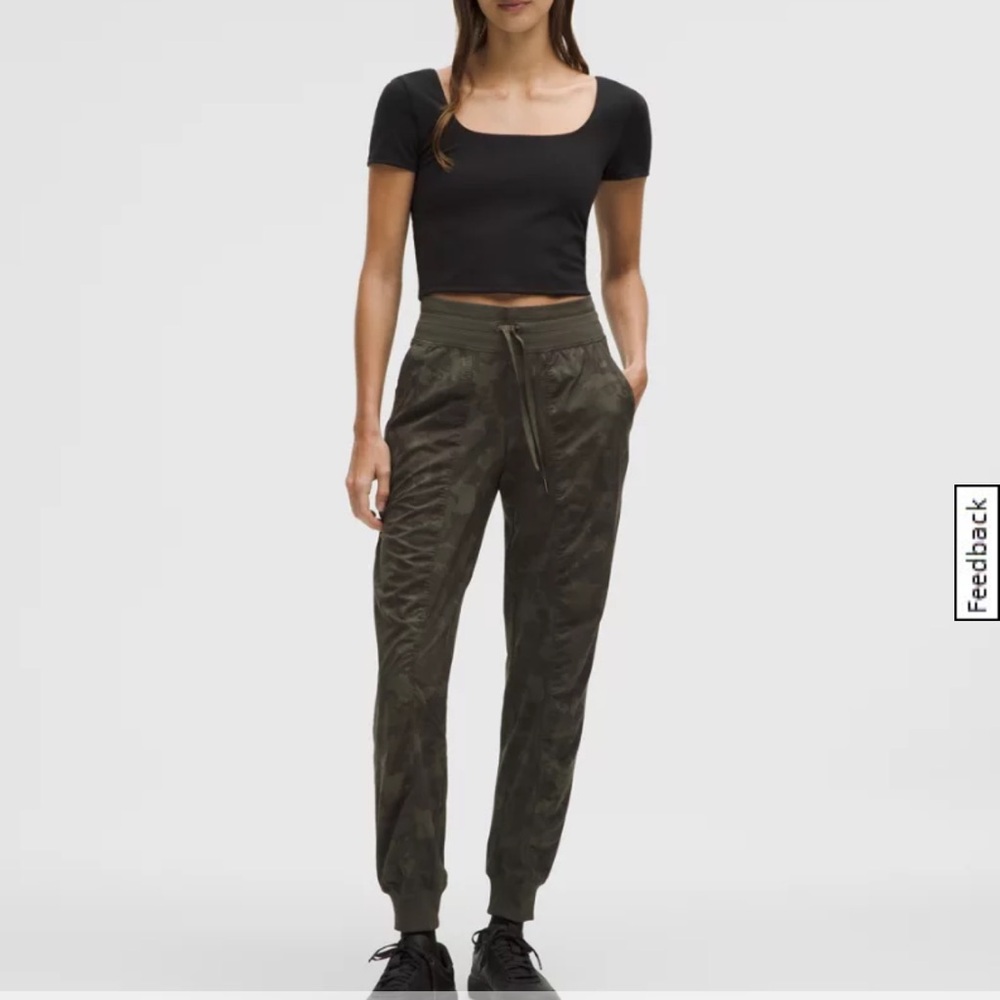 lululemon athletica Olive Green Camo Jogger Pants